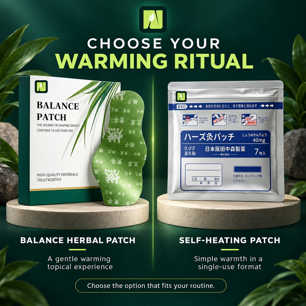 Nutra Core - Balance Herbal Warming Patches