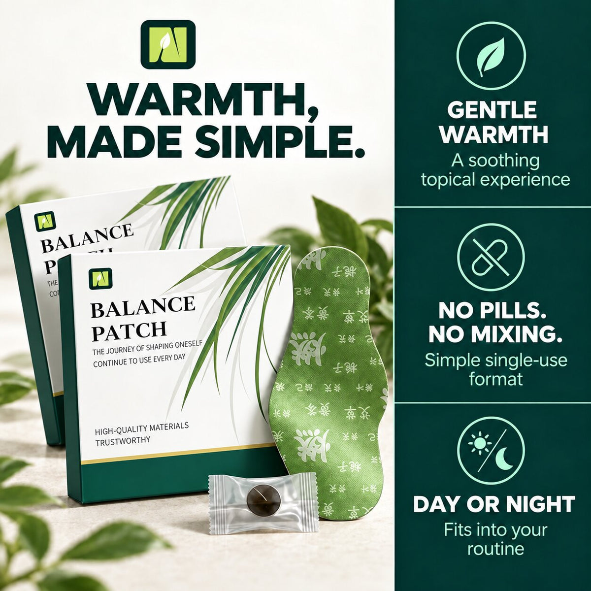 Nutra Core - Balance Herbal Warming Patches