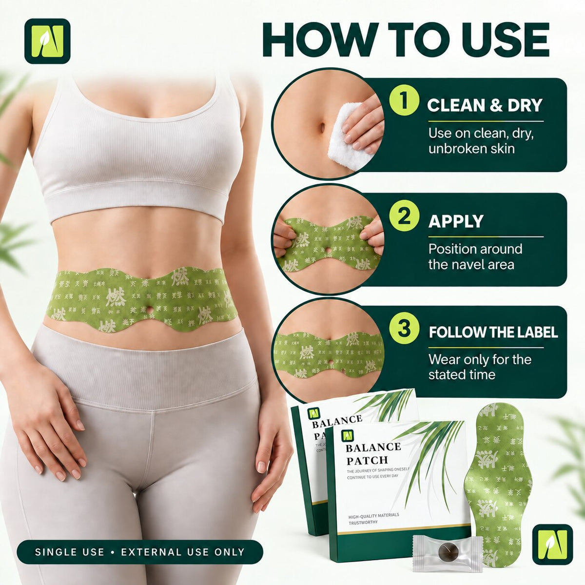Nutra Core - Balance Herbal Warming Patches