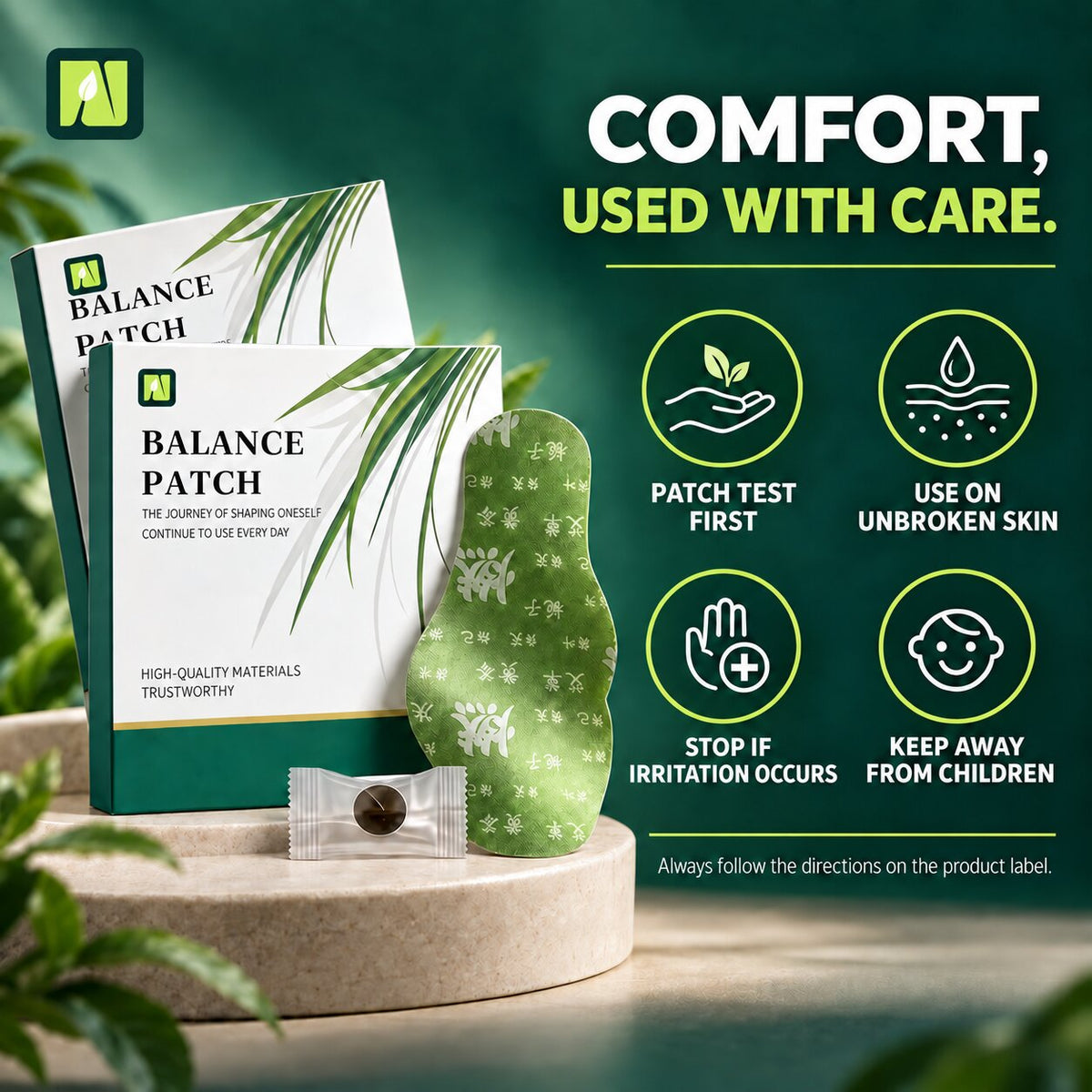 Nutra Core - Balance Herbal Warming Patches