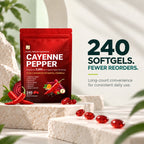 Cayenne Pepper Softgels — 240 Count