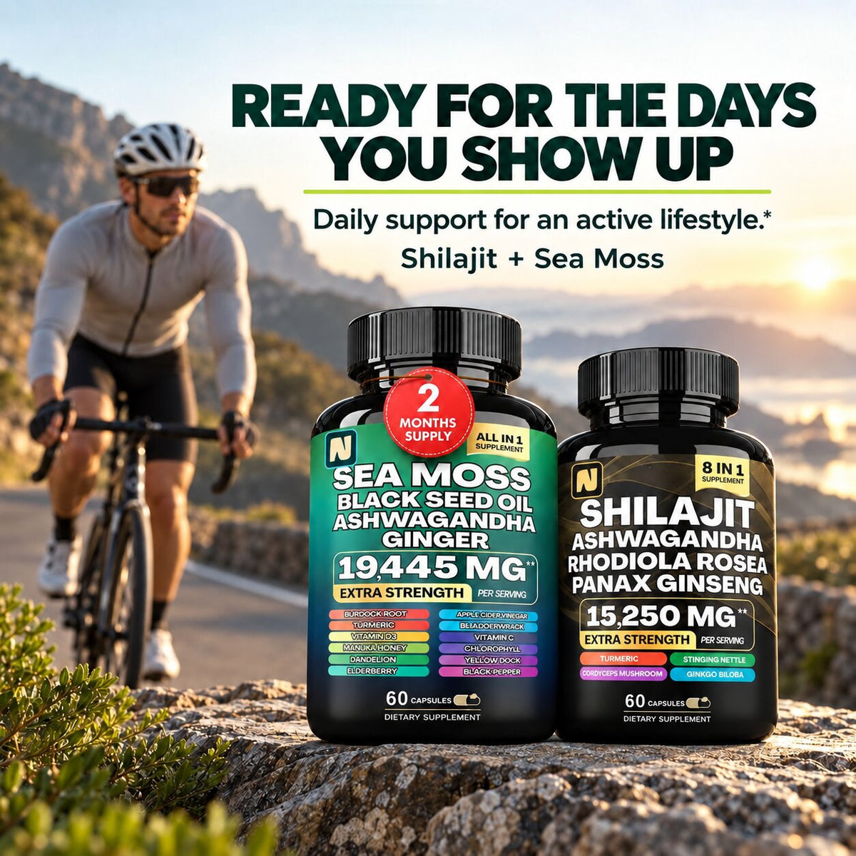 Shilajit + Sea Moss Daily Performance Bundle