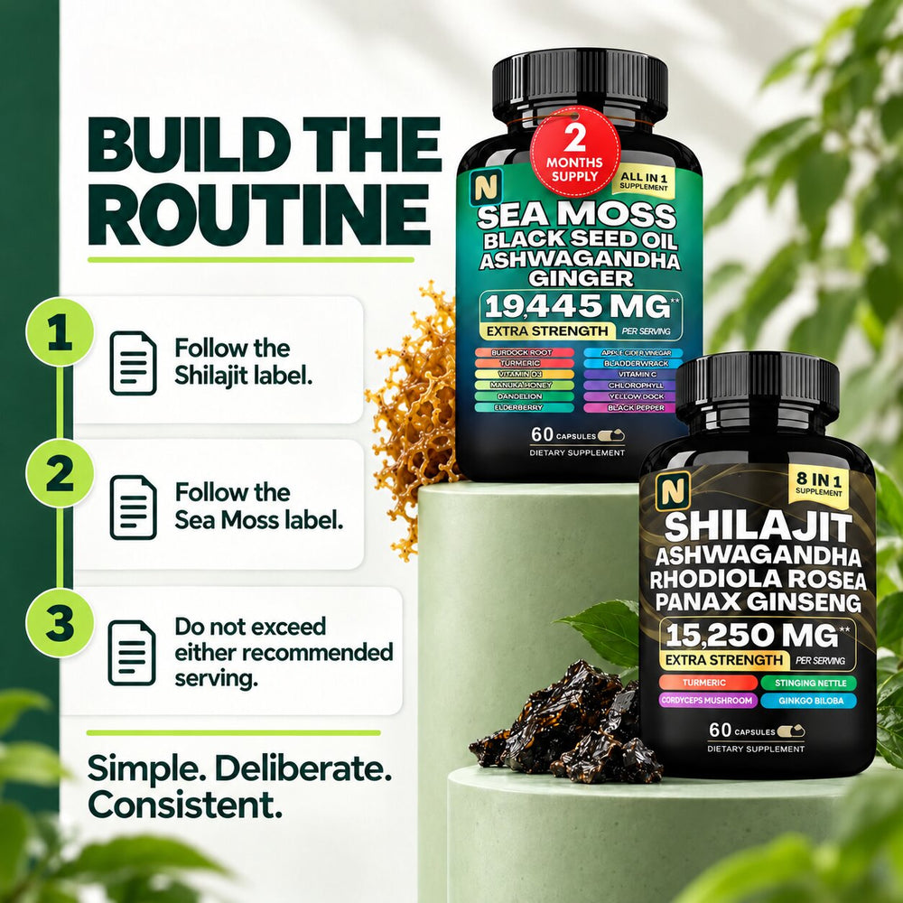 Shilajit + Sea Moss Daily Performance Bundle