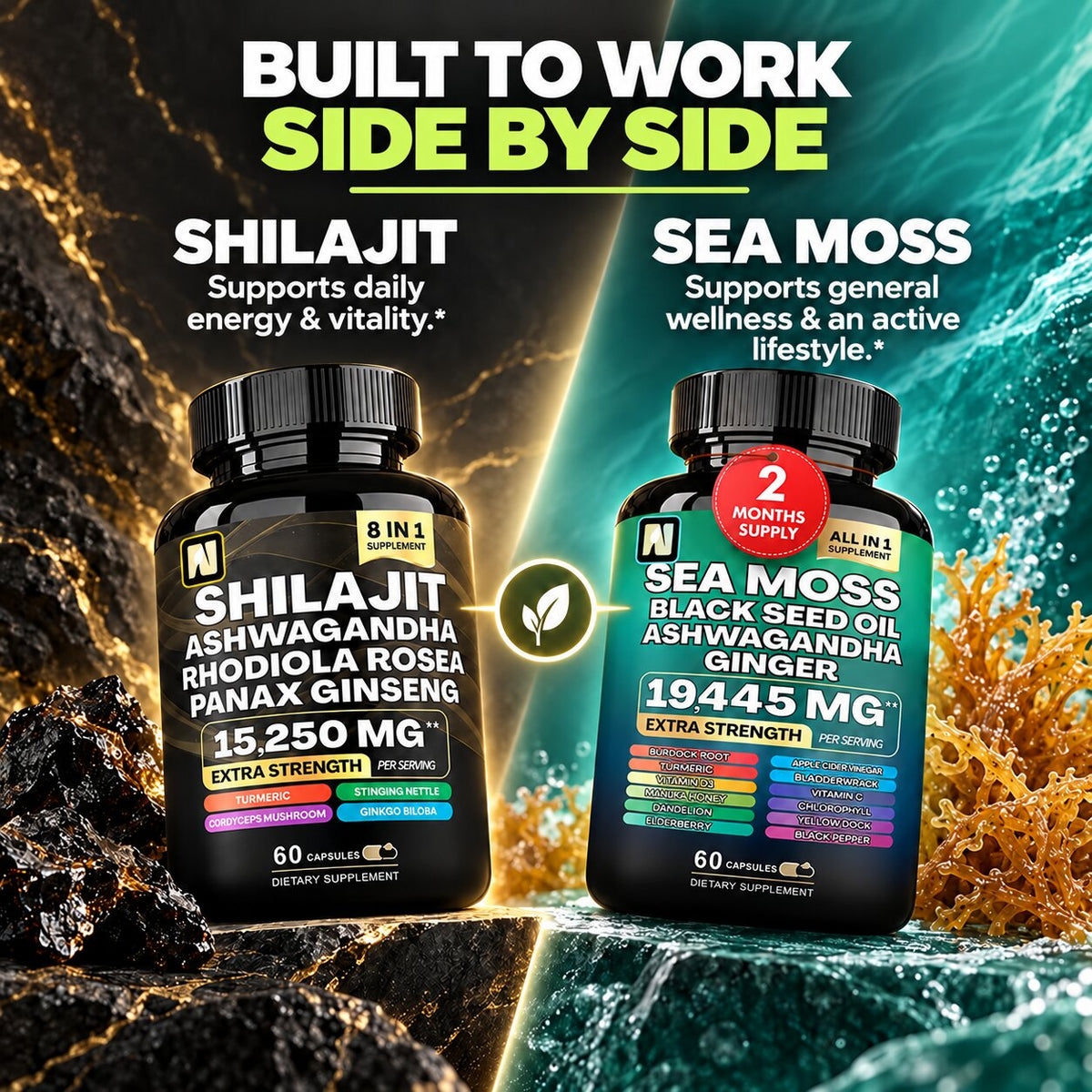 Shilajit + Sea Moss Daily Performance Bundle