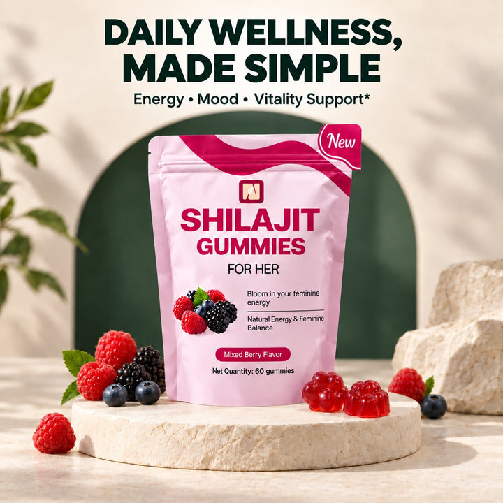 Women's Shilajit Gummies — Energy, Mood & Vitality Support