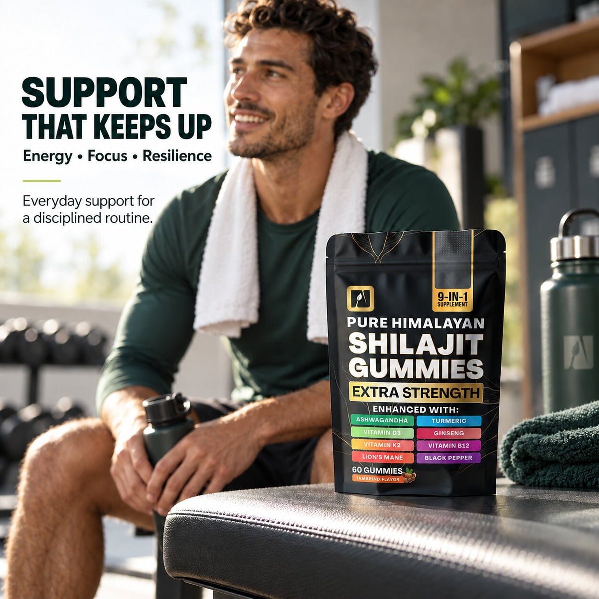 Shilajit 2,000 mg Complex Gummies — 9-in-1 Formula
