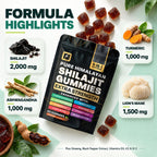 Shilajit 2,000 mg Complex Gummies — 9-in-1 Formula