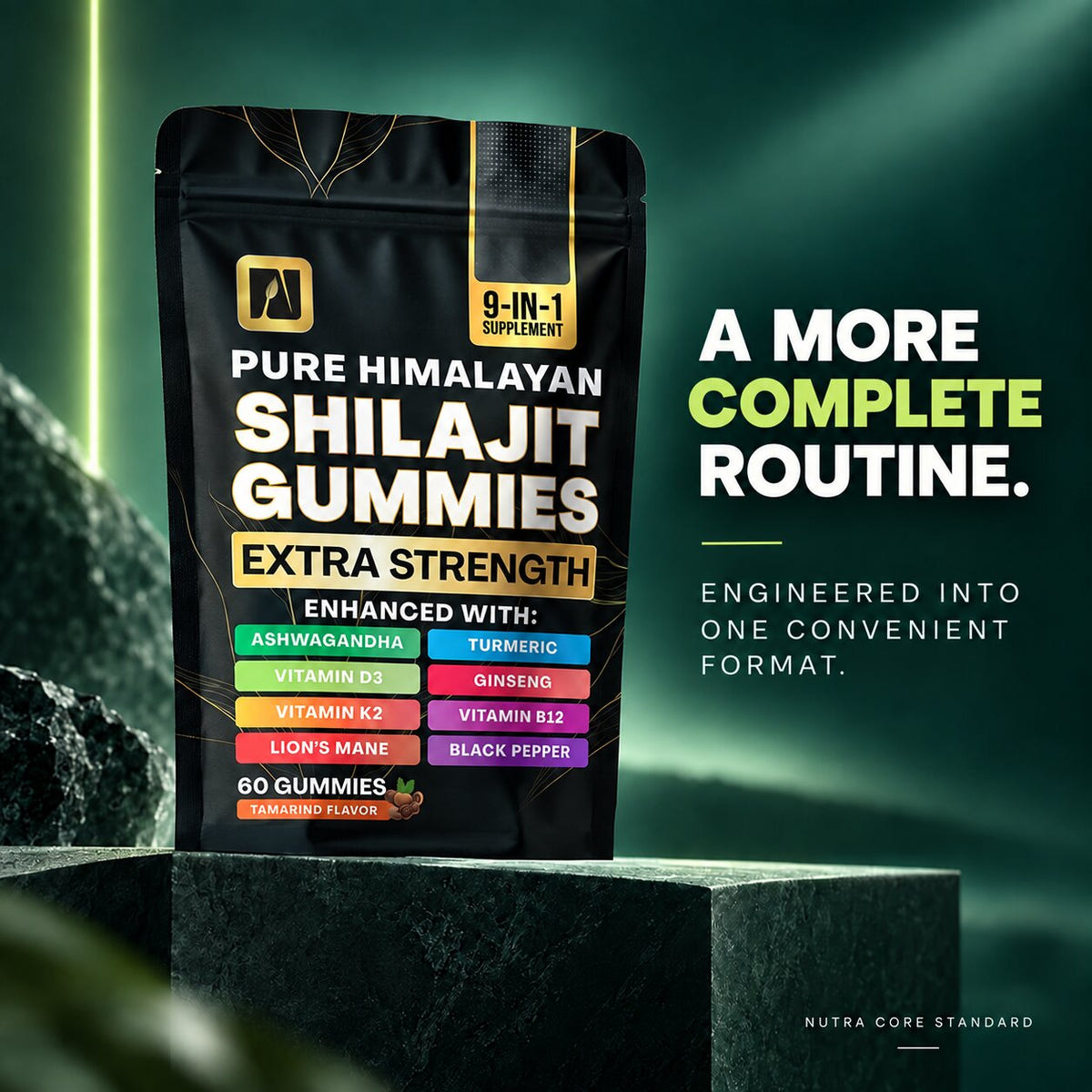 Shilajit 2,000 mg Complex Gummies — 9-in-1 Formula