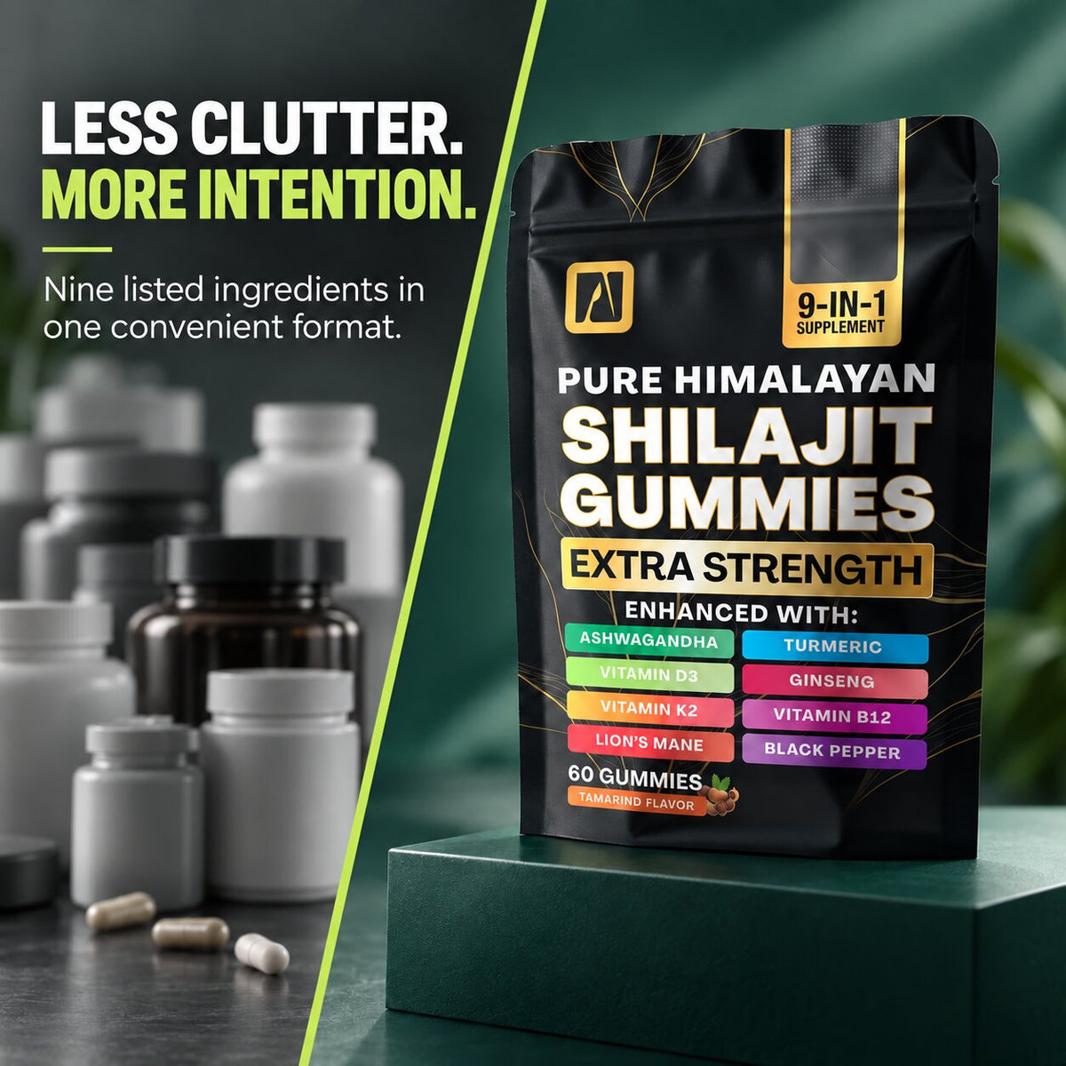 Shilajit 2,000 mg Complex Gummies — 9-in-1 Formula