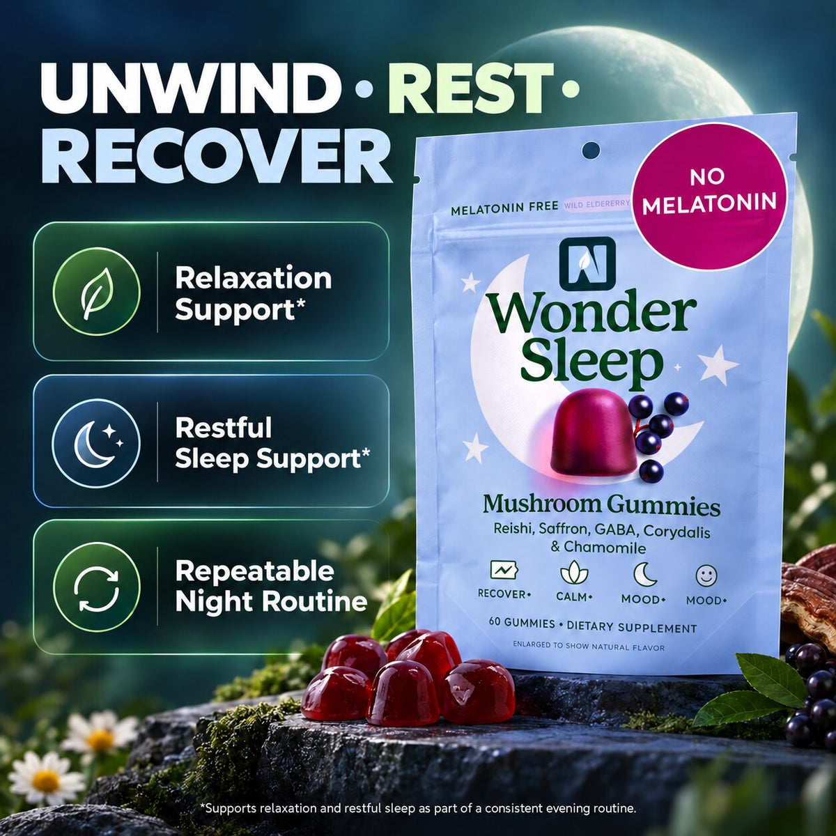 Sleep Support Mushroom Gummies