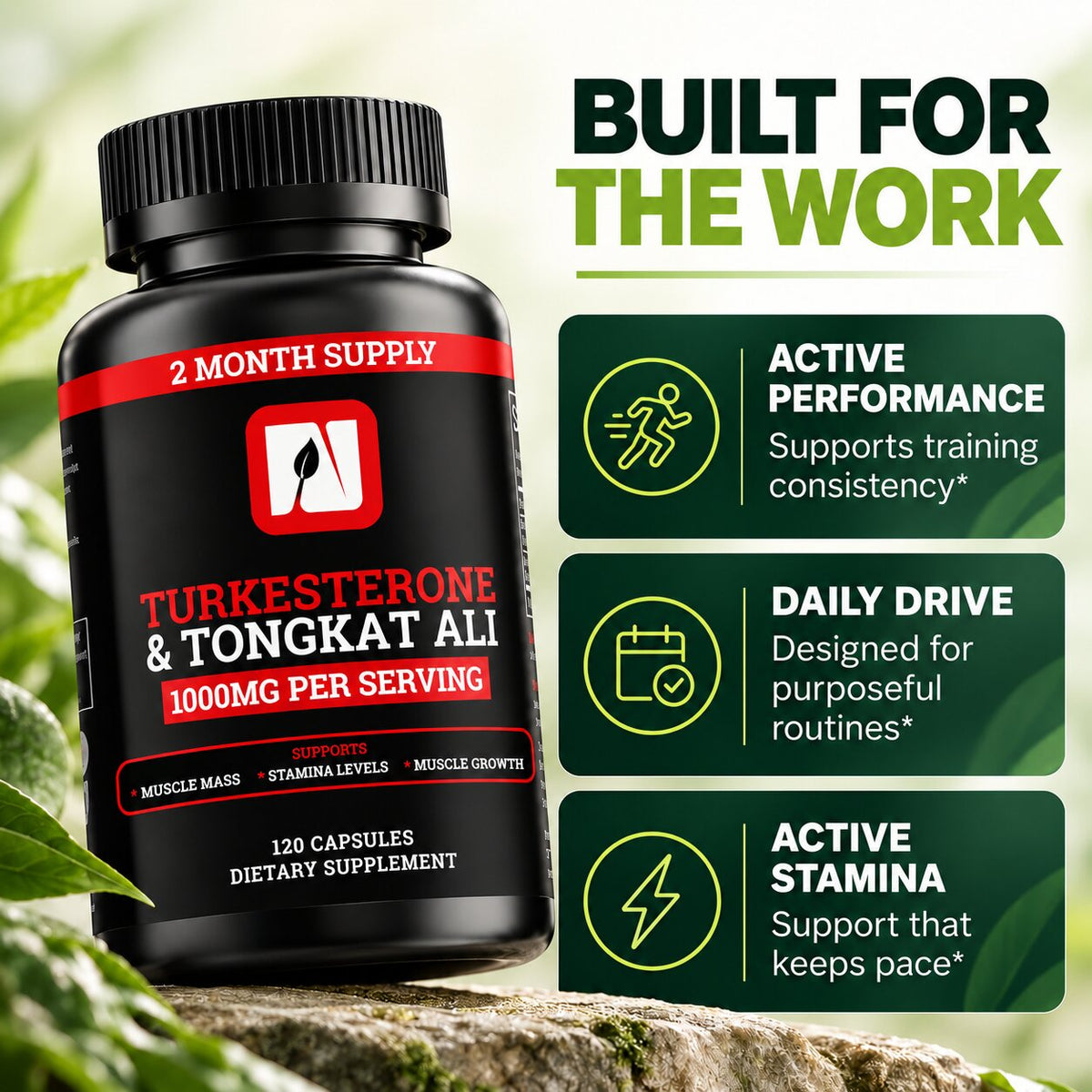 Turkesterone + Tongkat Ali Performance Formula