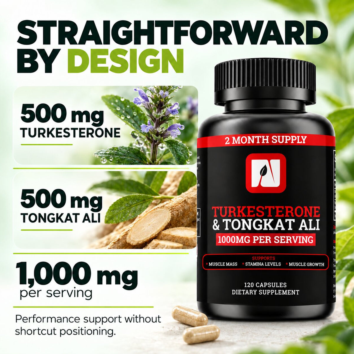 Turkesterone + Tongkat Ali Performance Formula