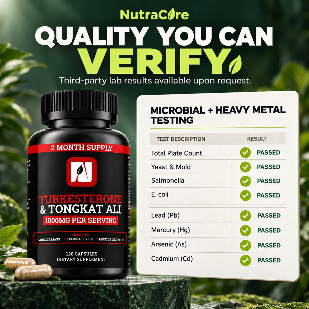 Turkesterone + Tongkat Ali Performance Formula
