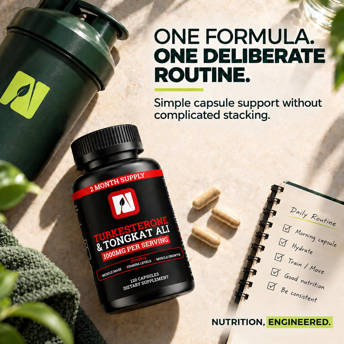 Turkesterone + Tongkat Ali Performance Formula
