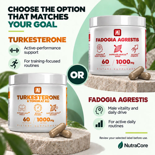 Men's Performance Capsules - Turkesterone or Fadogia Formula