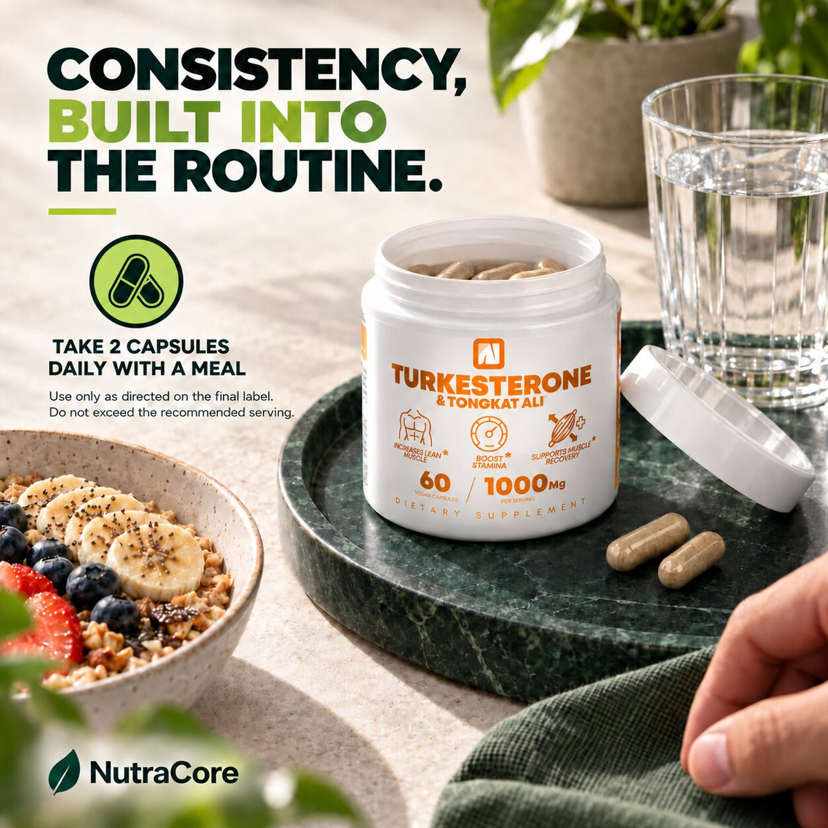 Men's Performance Capsules - Turkesterone or Fadogia Formula