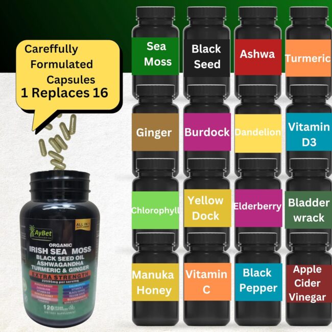 Organic Irish Sea Moss, Black Seed Oil - Image 4