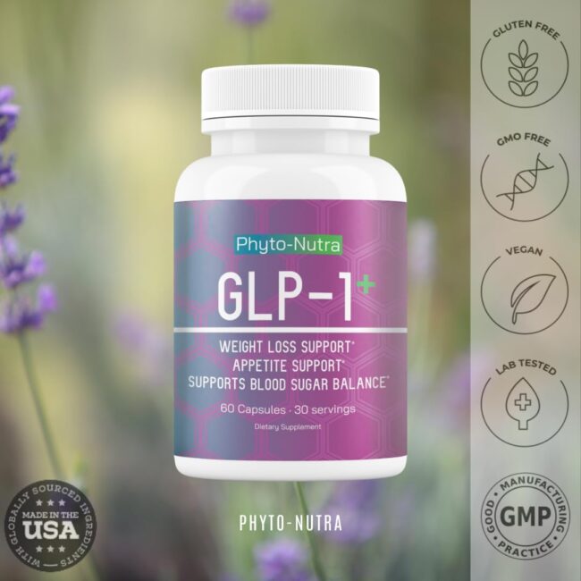 GLP-1 (60 Capsules 1 Bottle) Vegan, Natural Supplement,