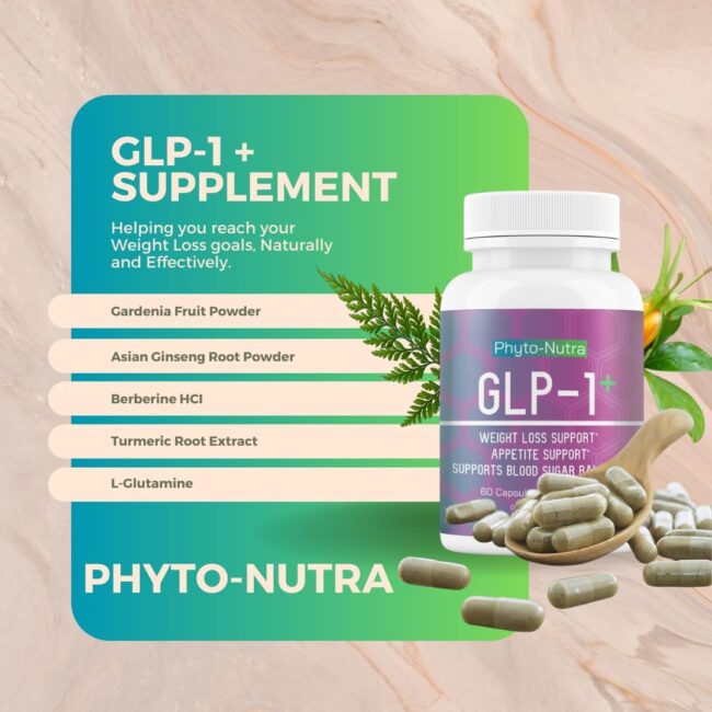 GLP-1 (60 Capsules 1 Bottle) Vegan, Natural Supplement, - Image 3