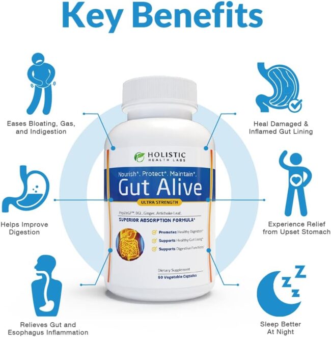 Gut Alive For Restoring Gut Lining (60 Count) Pack 2 - Image 4