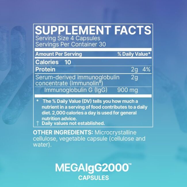 Microbiome Labs Mega IgG2000 Capsules - Image 2