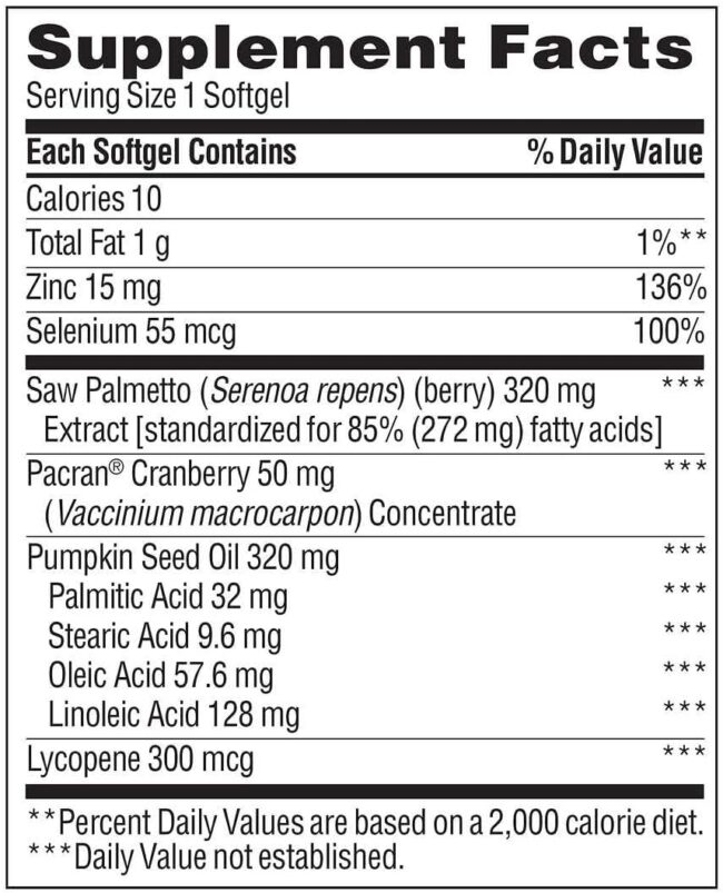 Trunature Prostate Plus Health Complex, 250 Softgels - Image 3