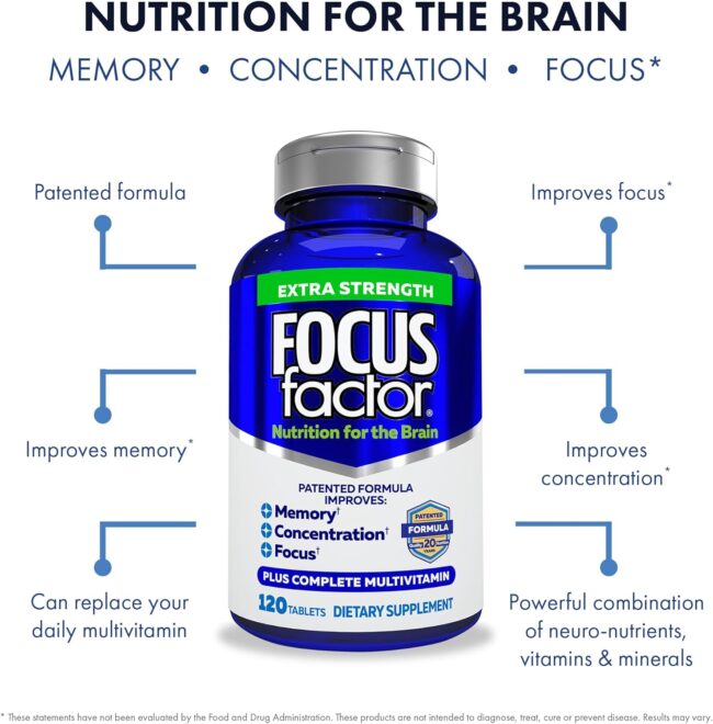 Focus Factor Adults Extra Strength, 120 Count - Image 2