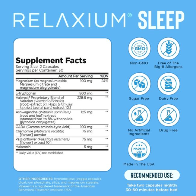 Relaxium Sleep Aid for Adults,60 Capsules - Image 5