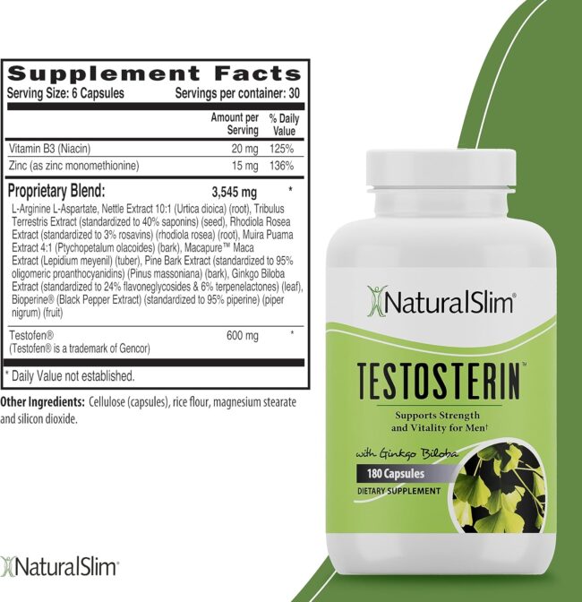 NaturalSlim Natural Testosterone Booster for Men - Image 6
